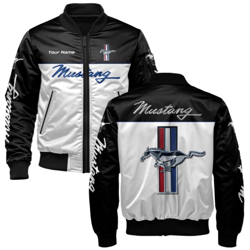 Ford-Mustang Bomber Jacket For Car-Racing Fans LBB1003