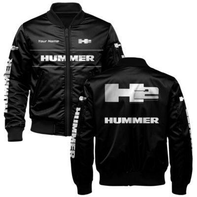 H2 Hummer Bomber Jacket For Car-Racing Fans LBB1231