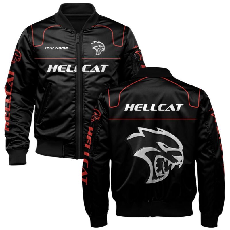 Hellcat Bomber Jacket For Car-Racing Fans LBB1147