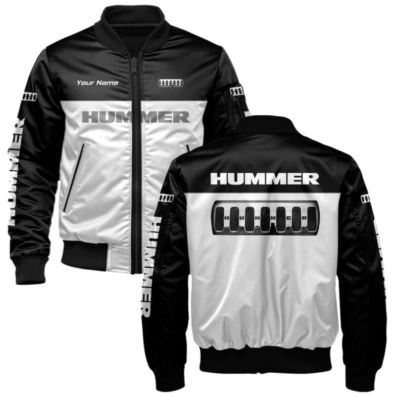 Hummer Bomber Jacket For Car-Racing Fans LBB1058