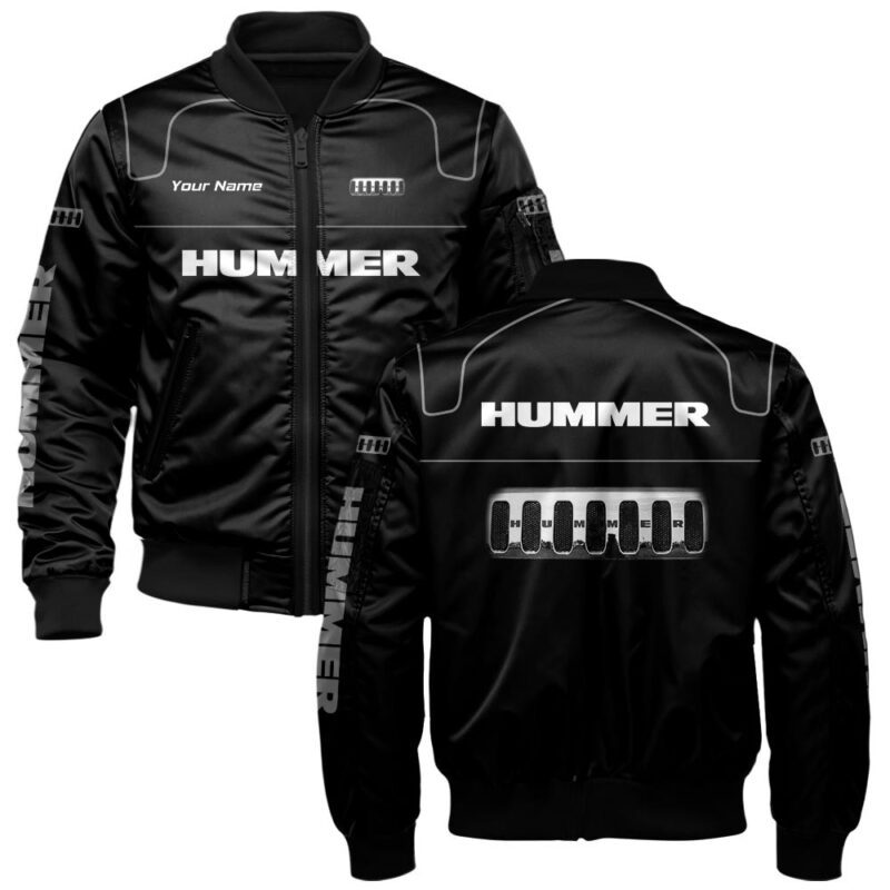 Hummer Bomber Jacket For Car-Racing Fans LBB1138