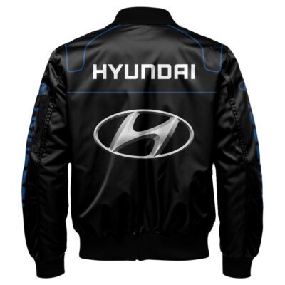 Hyundai Bomber Jacket For Car-Racing Fans LBB1128 2 Hyundai Bomber Jacket For Car Racing Fans LBB1128 2