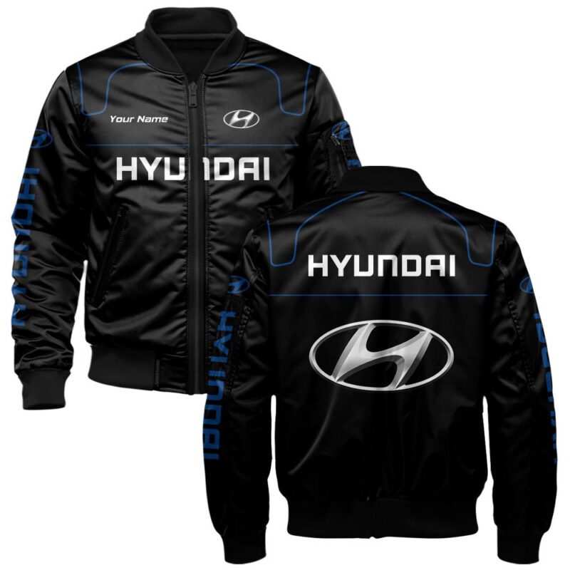 Hyundai Bomber Jacket For Car-Racing Fans LBB1128