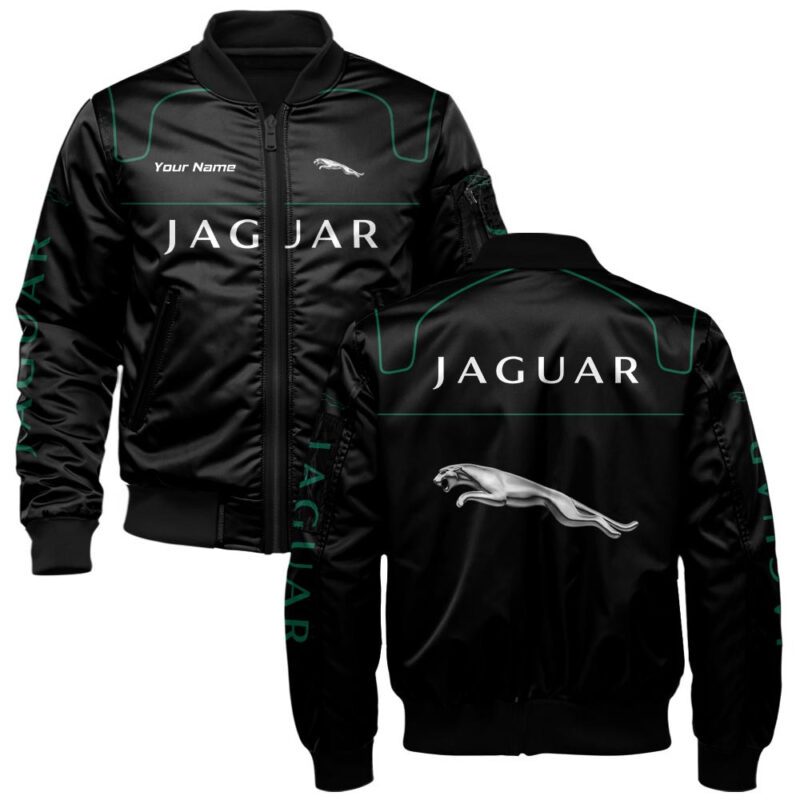 Jaguar Bomber Jacket For Car-Racing Fans LBB1106