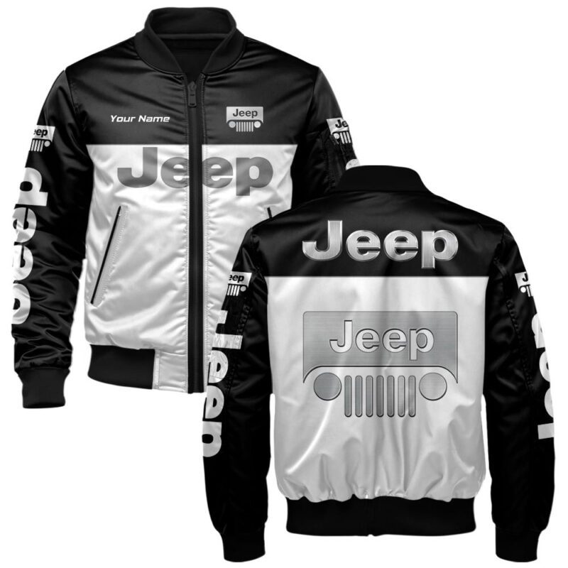 Jeep Bomber Jacket For Car-Racing Fans LBB1011