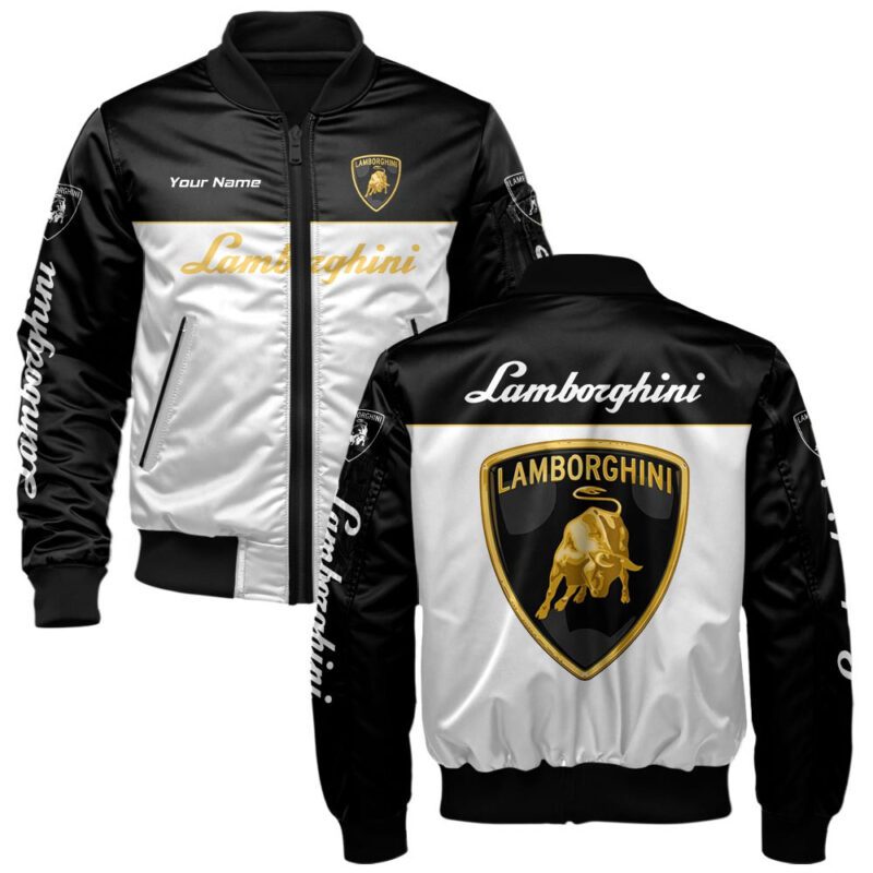 Lamborghini Bomber Jacket For Car-Racing Fans LBB1009