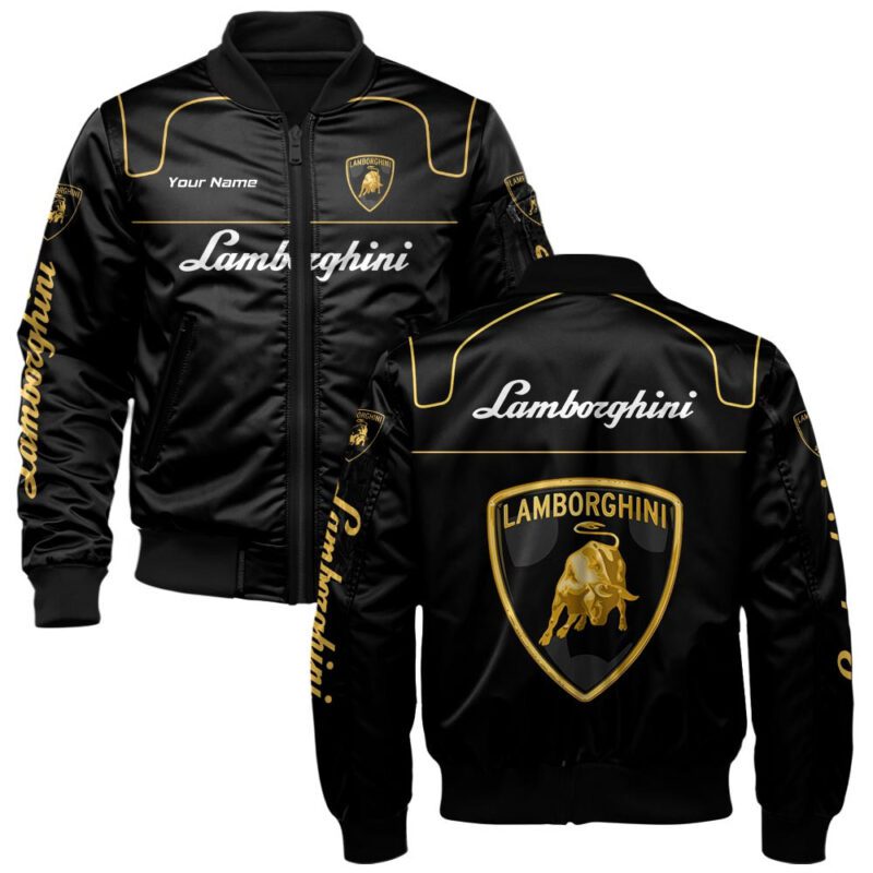 Lamborghini Bomber Jacket For Car-Racing Fans LBB1095