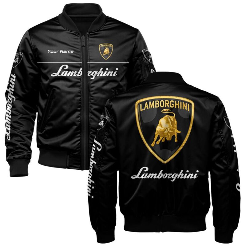 Lamborghini Bomber Jacket For Car-Racing Fans LBB1197