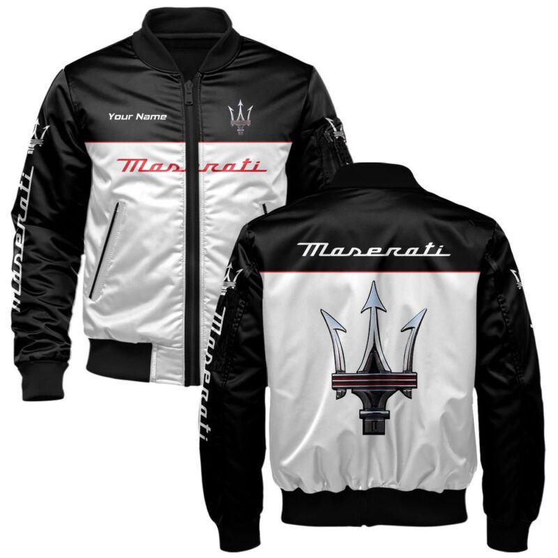 Maserati Bomber Jacket For Car-Racing Fans LBB1067