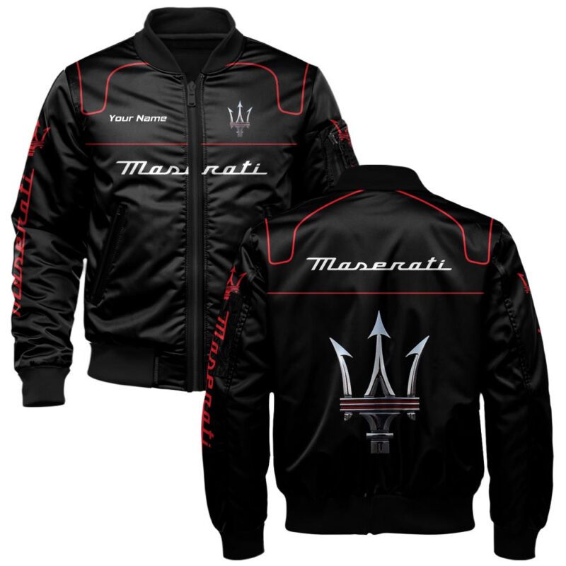 Maserati Bomber Jacket For Car-Racing Fans LBB1112