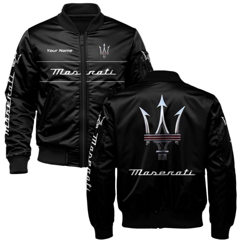 Maserati Bomber Jacket For Car-Racing Fans LBB1198