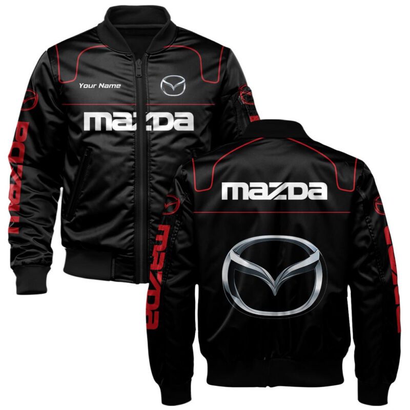 Mazda Bomber Jacket For Car-Racing Fans LBB1114