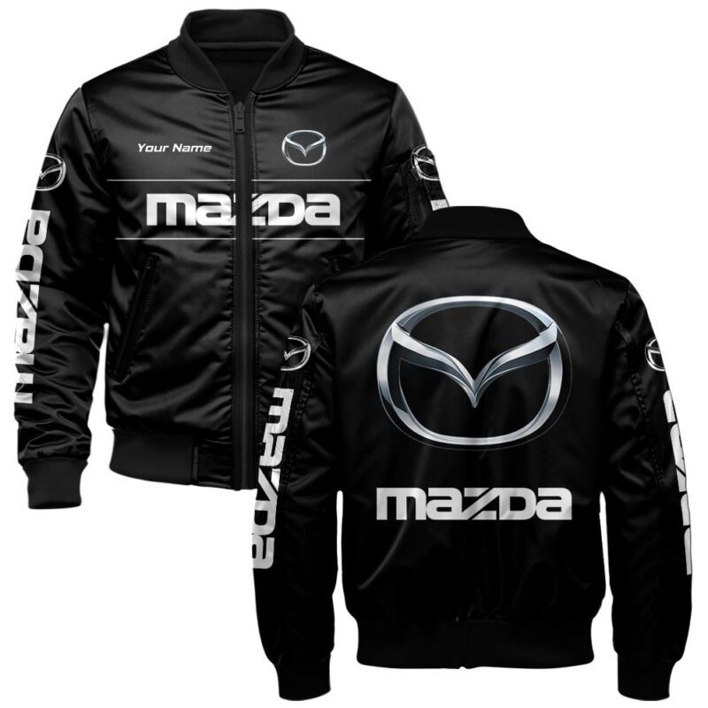 Mazda Bomber Jacket For Car-Racing Fans LBB1209