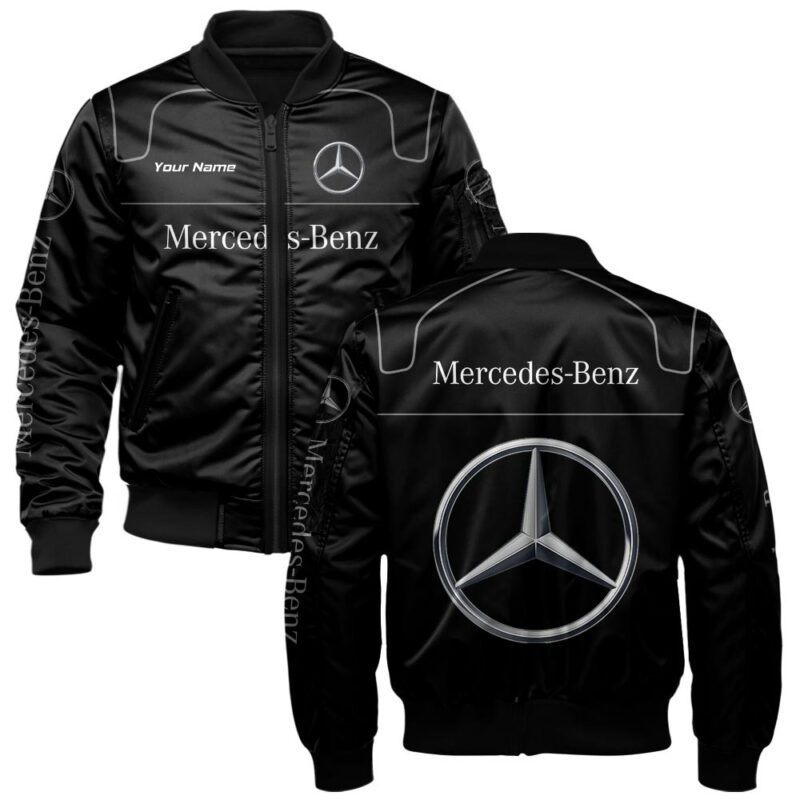 Mercedes-Benz Bomber Jacket For Car-Racing Fans LBB1088