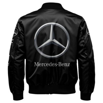 Mercedes-Benz Bomber Jacket For Car-Racing Fans LBB1171 2 Mercedes Benz Bomber Jacket For Car Racing Fans LBB1171 2