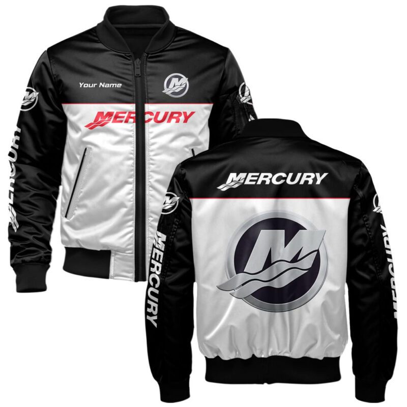 Mercury Marine Bomber Jacket For Car-Racing Fans LBB1035