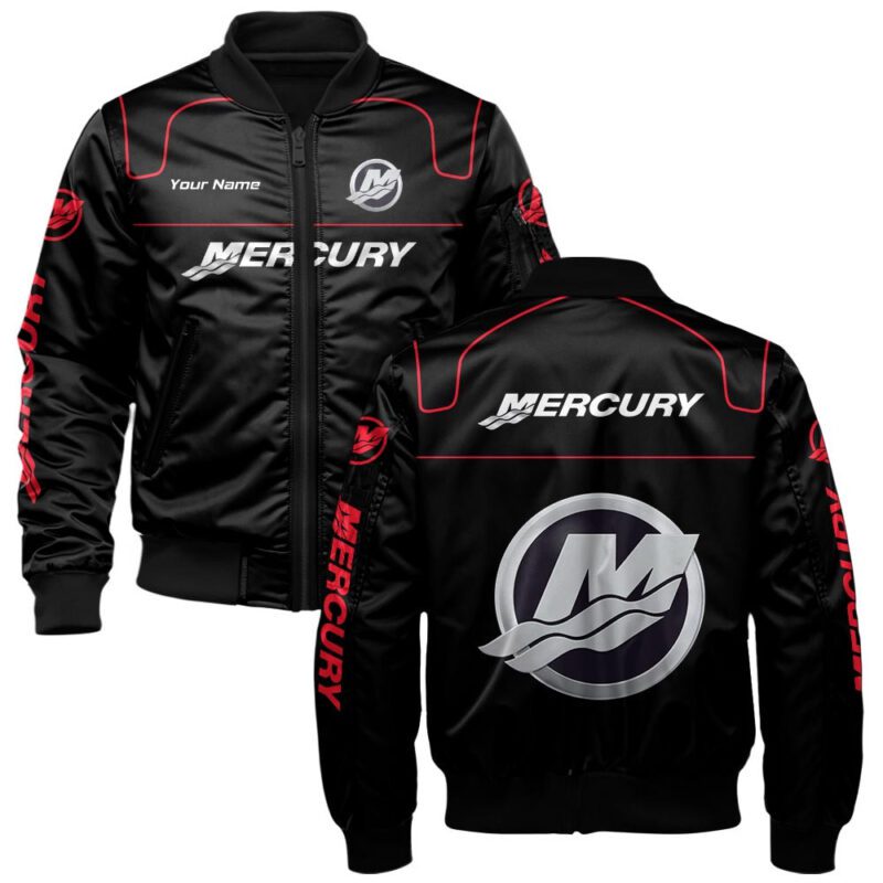 Mercury Marine Bomber Jacket For Car-Racing Fans LBB1152