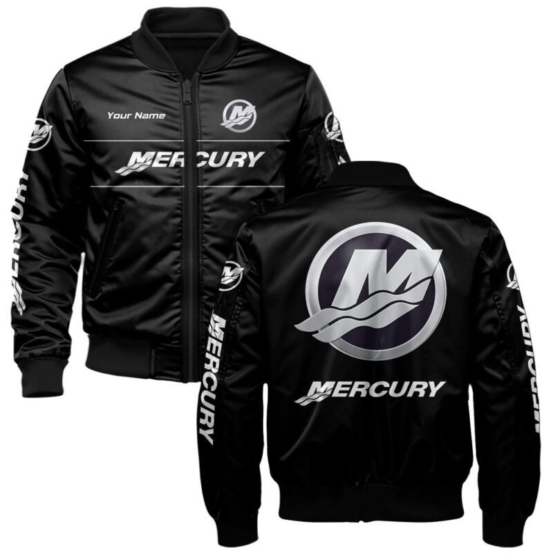 Mercury Marine Bomber Jacket For Car-Racing Fans LBB1200