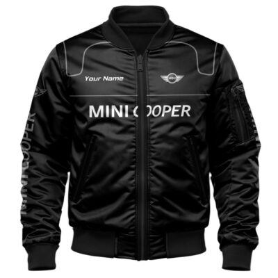 Mini Cooper Bomber Jacket For Car-Racing Fans LBB1102 1 Mini Cooper Bomber Jacket For Car Racing Fans LBB1102 1