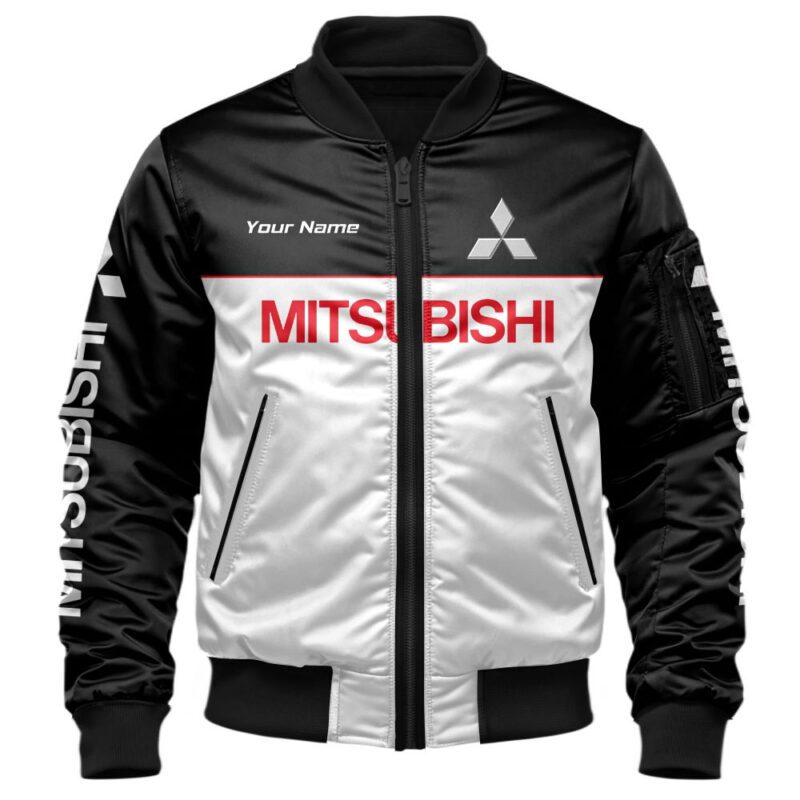 Mitsubishi Bomber Jacket For Car Racing Fans LBB1073 1