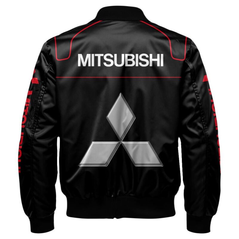 Mitsubishi Bomber Jacket For Car Racing Fans LBB1118 2