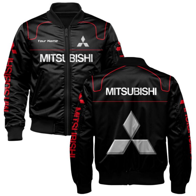 Mitsubishi Bomber Jacket For Car-Racing Fans LBB1118