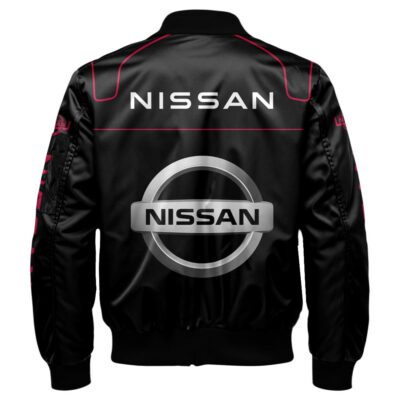 Nissan Bomber Jacket For Car-Racing Fans LBB1103 2 Nissan Bomber Jacket For Car Racing Fans LBB1103 2