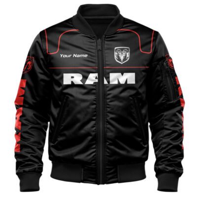Ram Truck Bomber Jacket For Car-Racing Fans LBB1097 1 Ram Truck Bomber Jacket For Car Racing Fans LBB1097 1