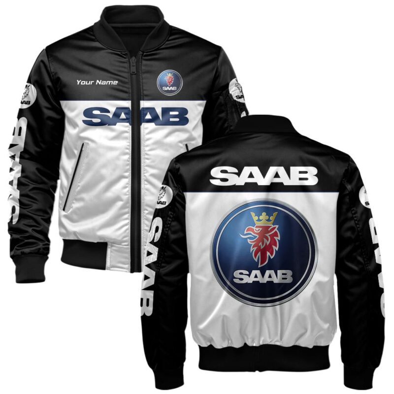 Saab Bomber Jacket For Car-Racing Fans LBB1071