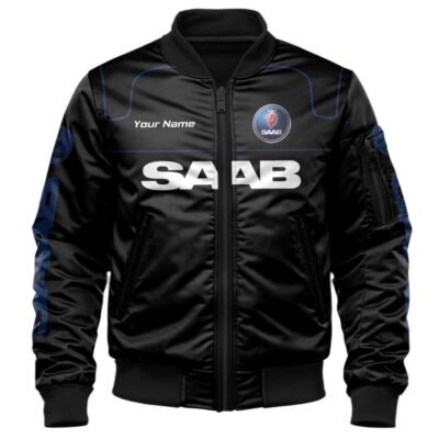 Saab Bomber Jacket For Car Racing Fans LBB1122 1
