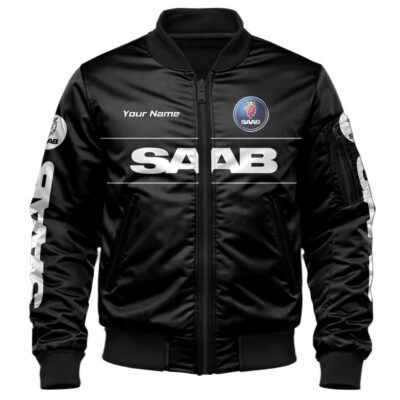 Saab Bomber Jacket For Car Racing Fans LBB1220 1