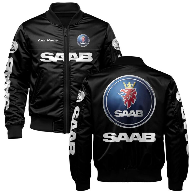 Saab Bomber Jacket For Car-Racing Fans LBB1220