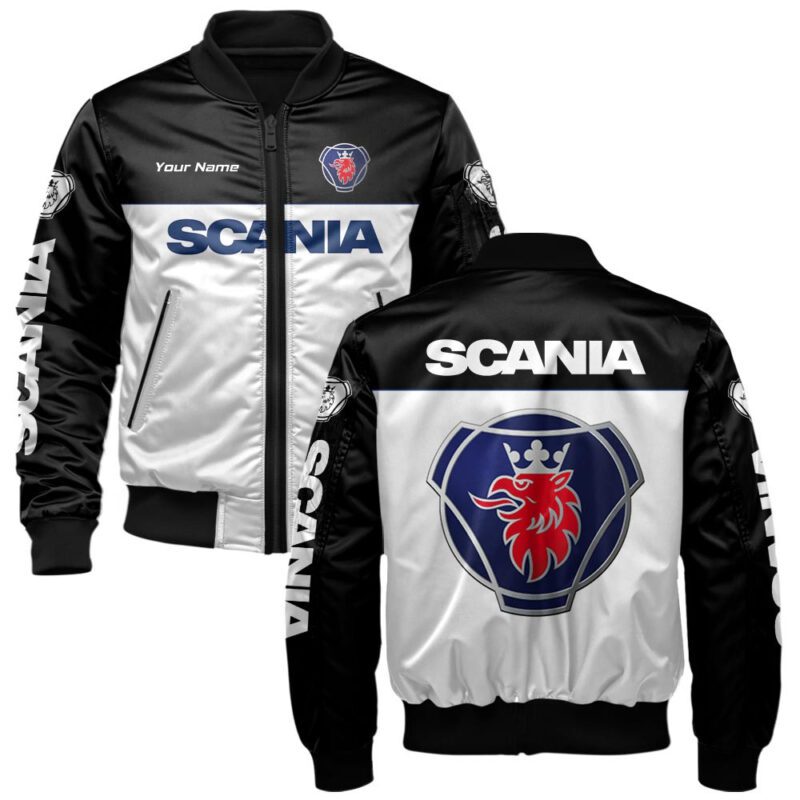 Scania Bomber Jacket For Car-Racing Fans LBB1043