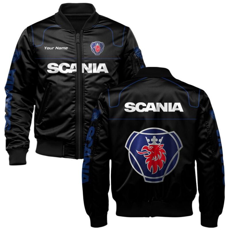 Scania Bomber Jacket For Car-Racing Fans LBB1168