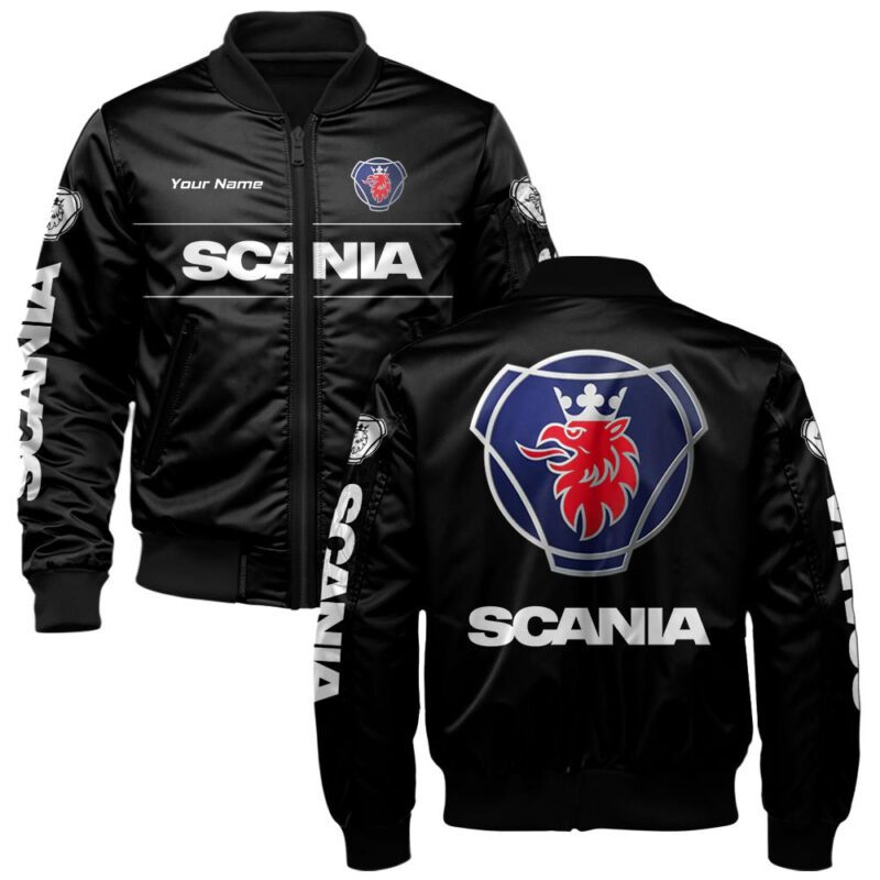 Scania Bomber Jacket For Car-Racing Fans LBB1242