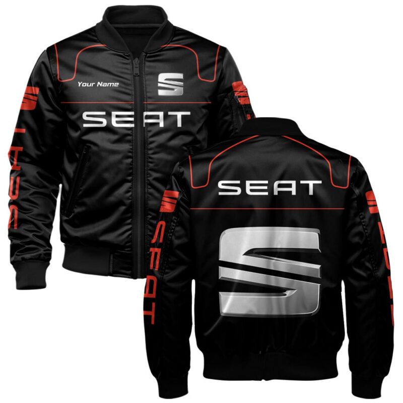 Seat Bomber Jacket For Car-Racing Fans LBB1117