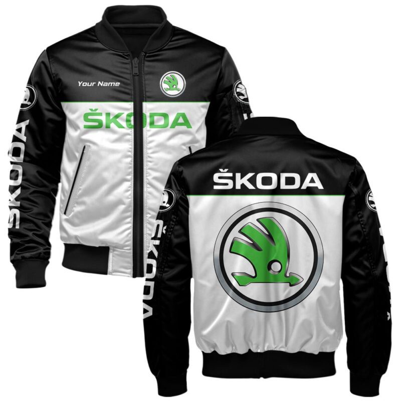 Skoda Bomber Jacket For Car-Racing Fans LBB1030