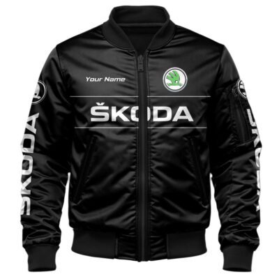 Skoda Bomber Jacket For Car Racing Fans LBB1221 1