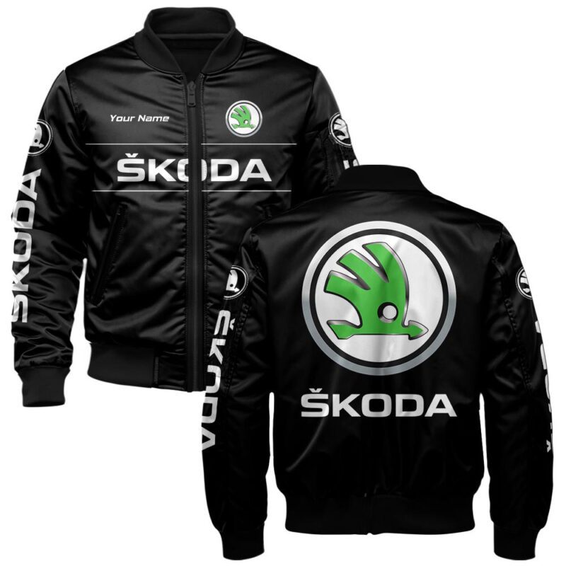 Skoda Bomber Jacket For Car-Racing Fans LBB1221