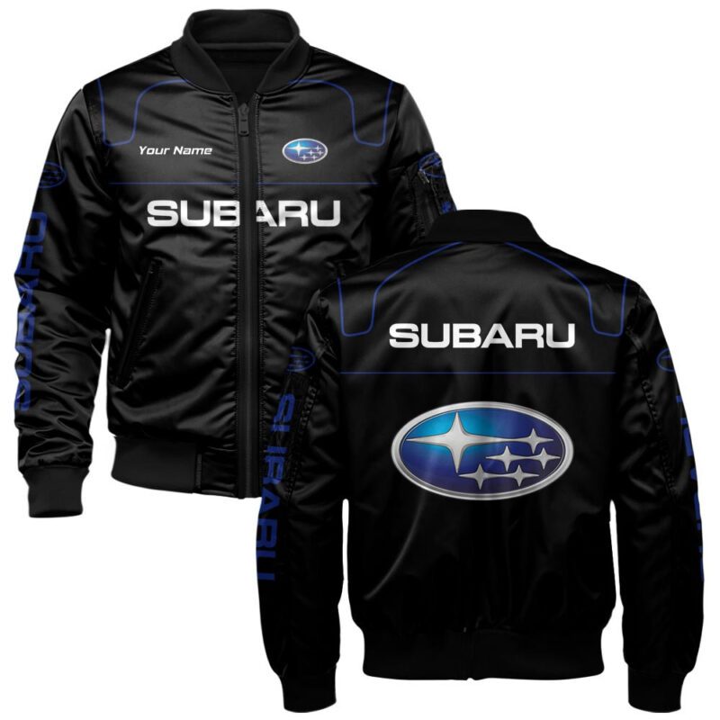 Subaru Bomber Jacket For Car-Racing Fans LBB1096