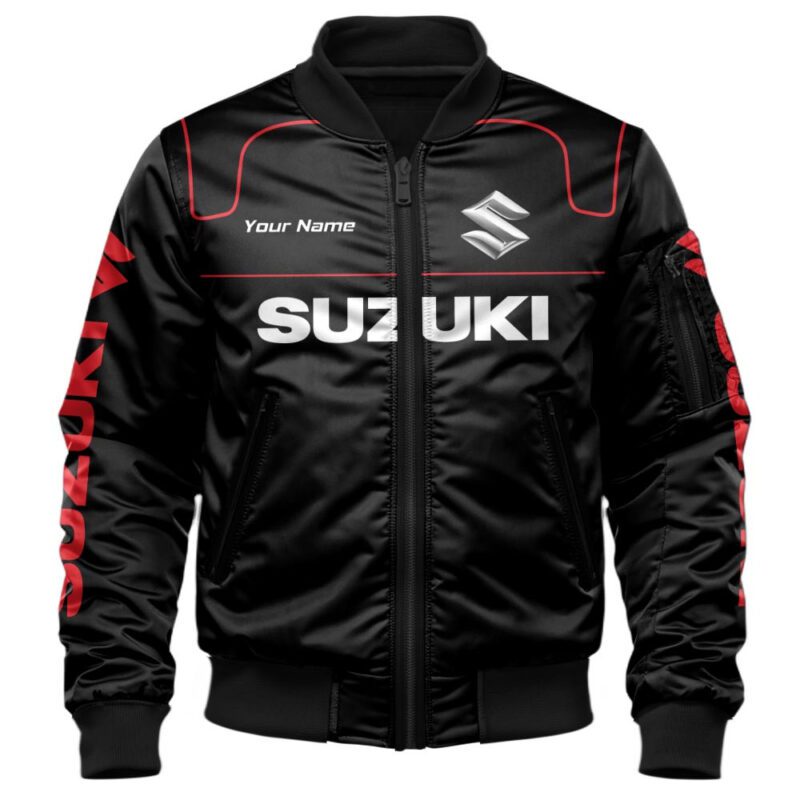 Suzuki Bomber Jacket For Car Racing Fans LBB1115 1