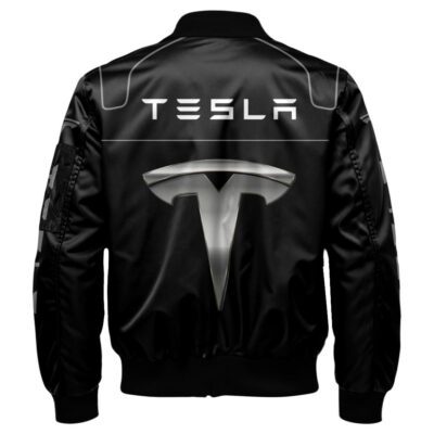 Tesla Bomber Jacket For Car Racing Fans LBB1125 2