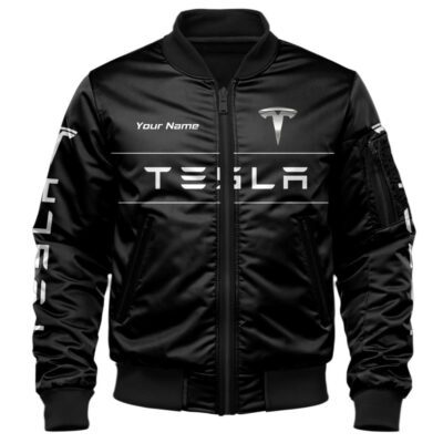 Tesla Bomber Jacket For Car-Racing Fans LBB1236 1 Tesla Bomber Jacket For Car Racing Fans LBB1236 1