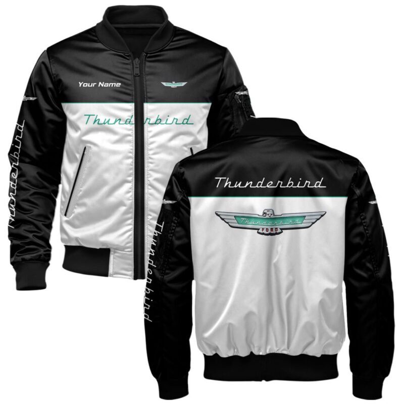 Thunderbird Bomber Jacket For Car-Racing Fans LBB1056