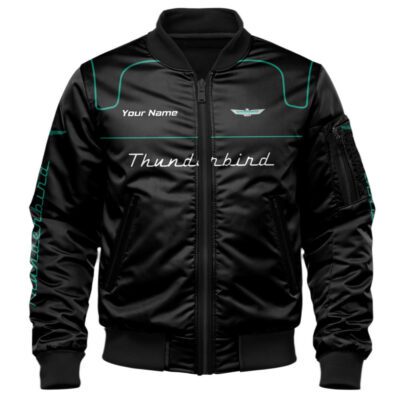 Thunderbird Bomber Jacket For Car-Racing Fans LBB1141 1 Thunderbird Bomber Jacket For Car Racing Fans LBB1141 1