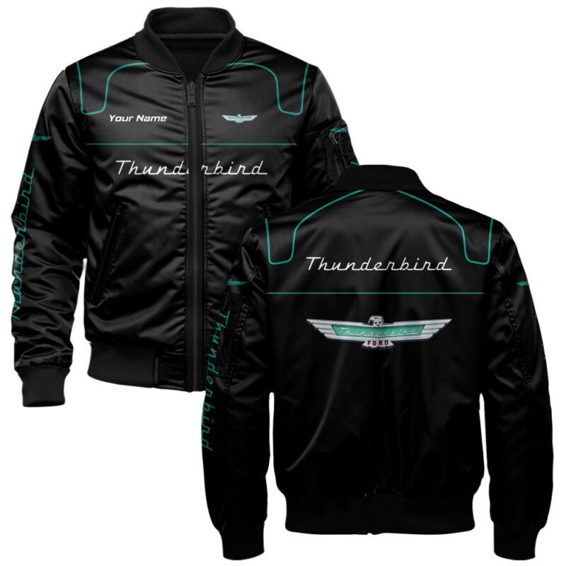 Thunderbird Bomber Jacket For Car-Racing Fans LBB1141