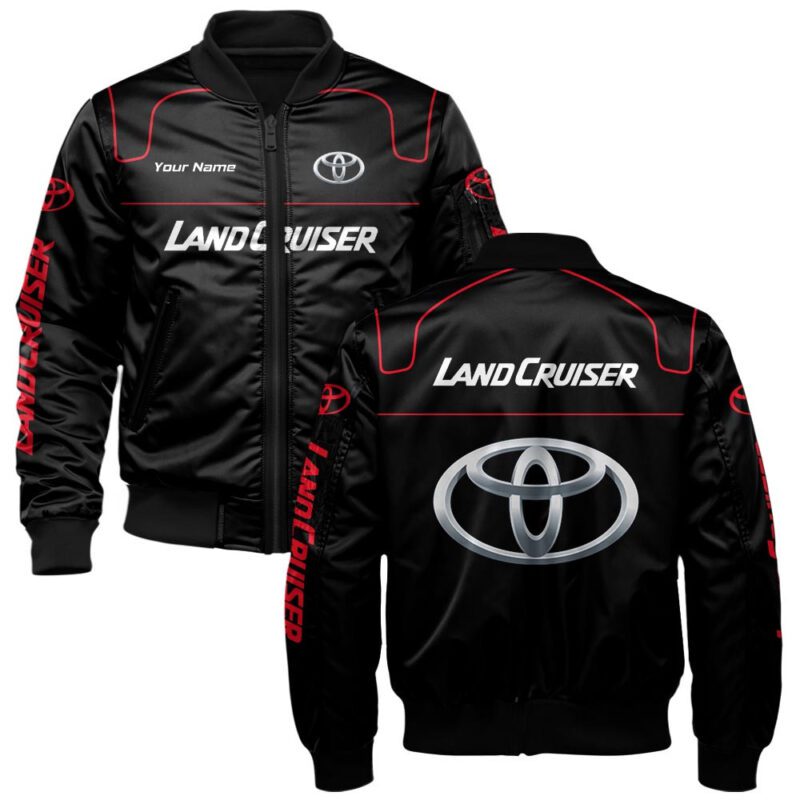 Toyota - Land Cruiser Bomber Jacket For Car-Racing Fans LBB1108