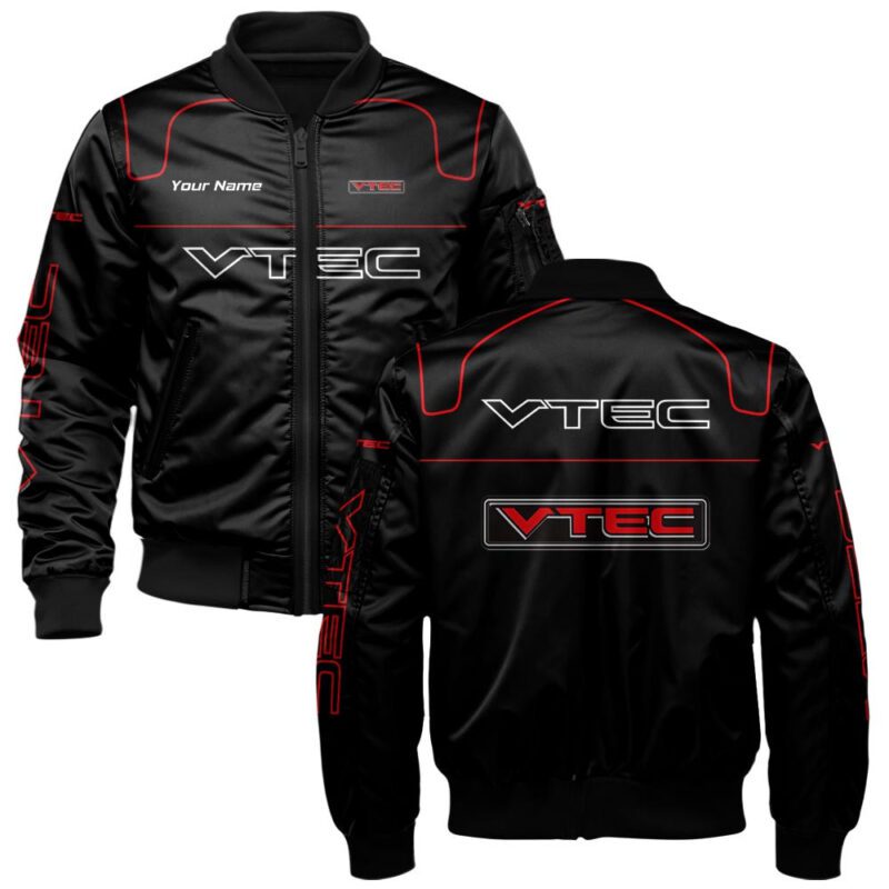 VTEC Bomber Jacket For Car-Racing Fans LBB1162