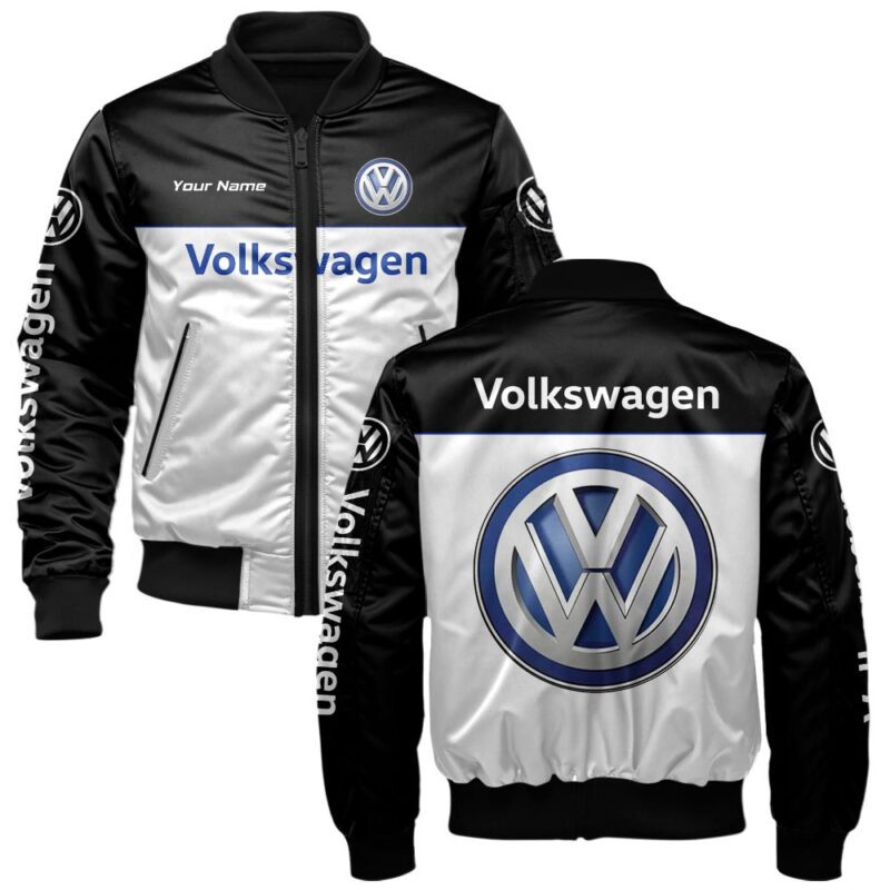 Volkswagen Bomber Jacket For Car-Racing Fans LBB1007