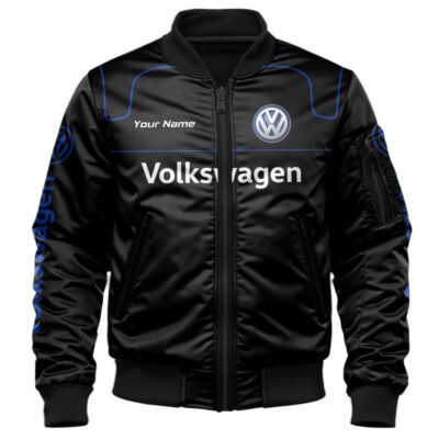 Volkswagen Bomber Jacket For Car-Racing Fans LBB1087 1 Volkswagen Bomber Jacket For Car Racing Fans LBB1087 1